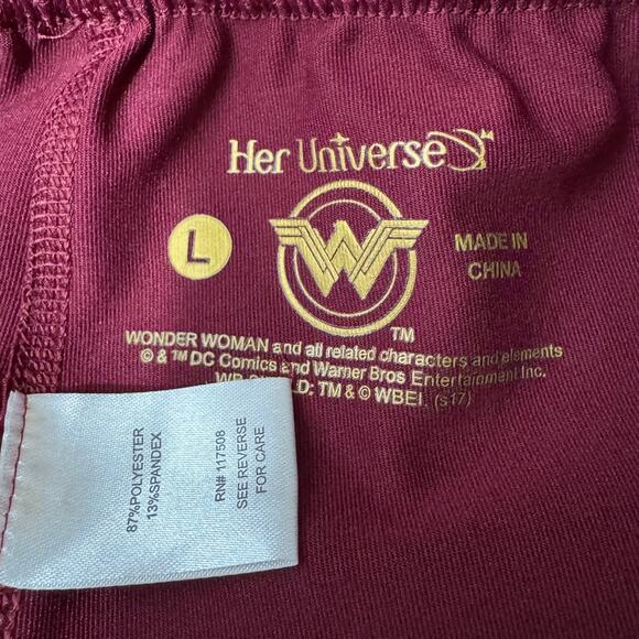 Her Universe Wonder Woman High Shine Capris by DC Comics Size L - Picture 7 of 7